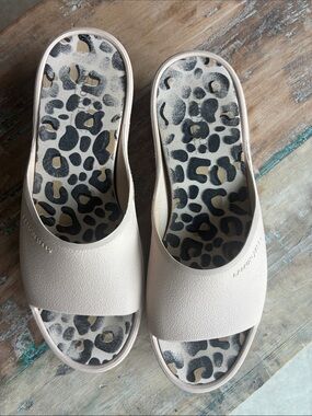 Lemon Jelly Beige Vegan Comfy Platform Slides Size 39 (8)